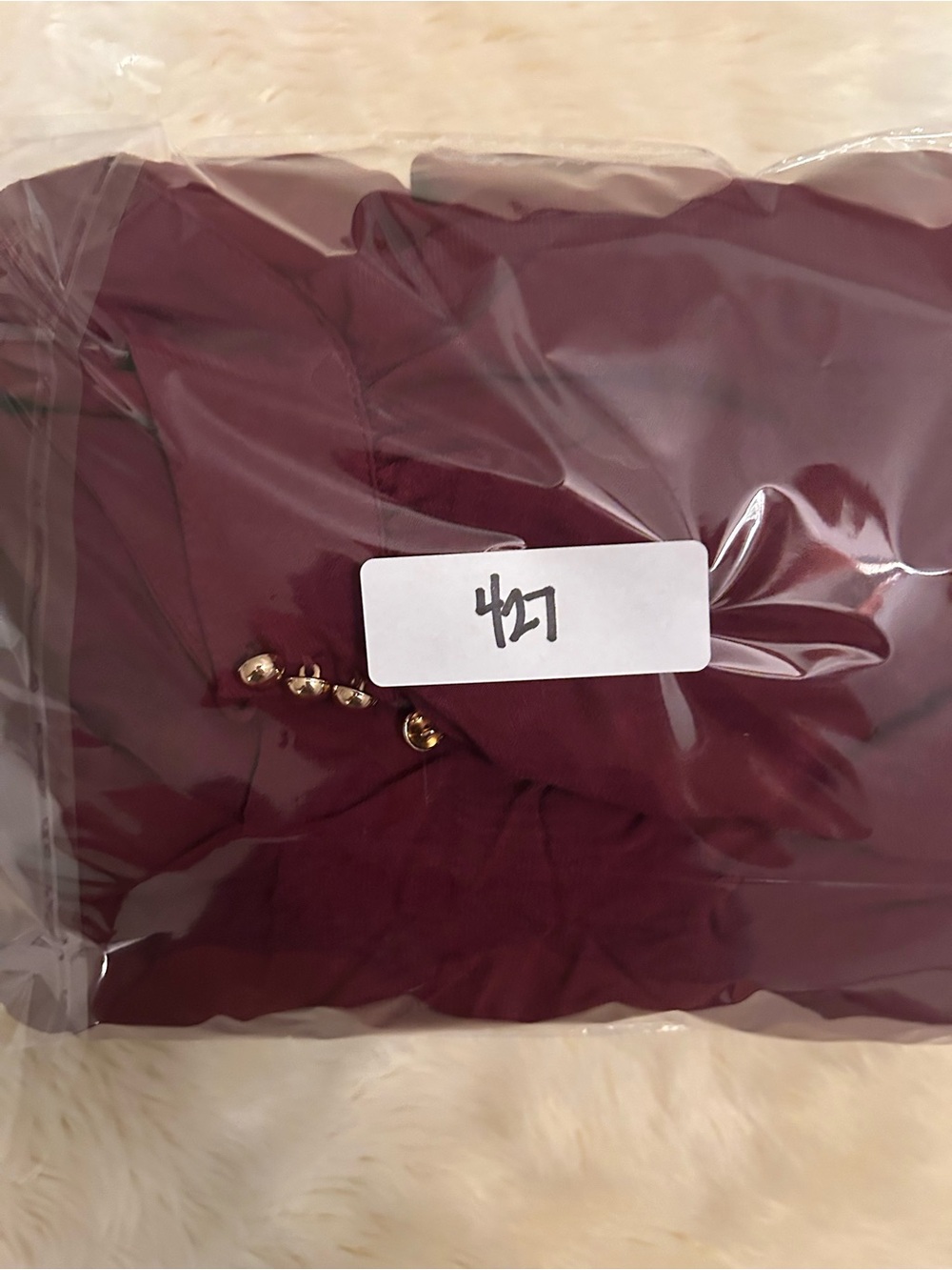 Greylin Sleeveless Button Up Halter Maxi Dress in Burgundy - Picture 10 of 10